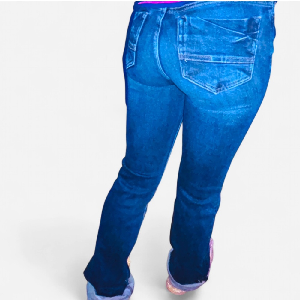 BKE Women's Deep Blue Boot Cut Jeans